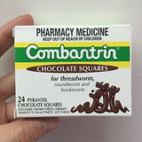 Combantrin Chocolate Squares 24 Worming Treatment for Children and Adults - Made in Australia