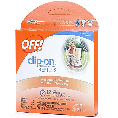 OFF! Clip-On Mosquito Repellent Refill, Provides 12 Hours of Protection, 2 Count