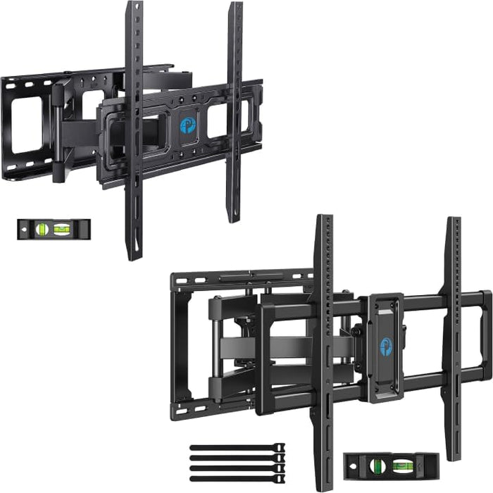 Pipishell Full Motion TV Wall Mount for 26-65 inch TVs up to 99lbs, Pipishell Full Motion TV Wall Mount for 40–82 inch Flat or Curved TVs