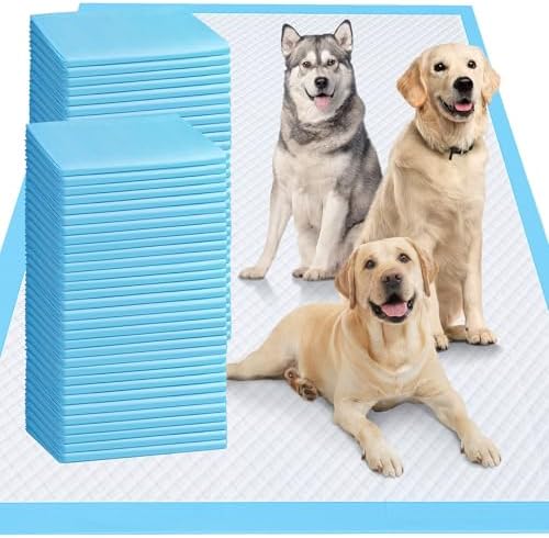 Gimars 4XL 36"x36" Thicken Heavy Absorbency Dog Pad Extra Large- Jumbo Disposable Polymer Quick Dry No Leaking Pee Pads for Dogs, Cats, Rabbits Pets 30 Counts