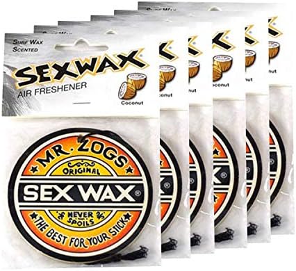 Sex Wax Air Freshener Coconut 6-Pack