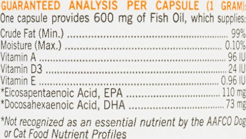 AllerG-3 Capsules Vetoquinol Care Triglyceride Omega Omega-3 Fatty Acid Small Breeds Dog & Cat Supplement, 60 Count.(Packaging May Vary)