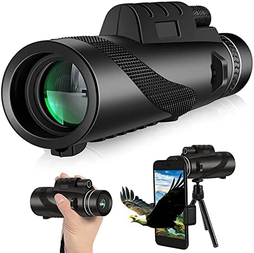 50x60 Monoculars for Adults - Night Vision Monocular Telescope Phone Camera Day and Low Night Vision High Monocular