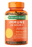 Nature’s Bounty Vitamin C 24 Hour Daily Immune Support with Zinc and Vitamin D, 1000mg Capsules (Softgels), 100 Count-nalkotSuplimentrGuide