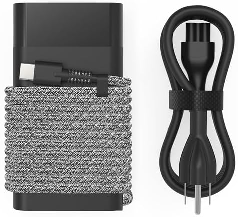 New Replacement for HP 90W 65W USB C Laptop Charger AC Adapter for HP Spectre x360,HP 904082-003 ADP-90FE TPN-DA08 904144-850 L45440-003 2LN85AA#ABA 2LN85AA USB-C Type C Laptop Power Cord Supply