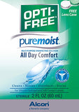Opti-Free Puremoist Multi-Purpose Disinfecting Solution with Lens Case, (Packaging May Vary), 2 Fl Oz (Pack of 2)
