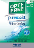 Opti-Free Puremoist Multi-Purpose Disinfecting Solution with Lens Case, (Packaging may vary), 2 Fl Oz (Pack of 1)