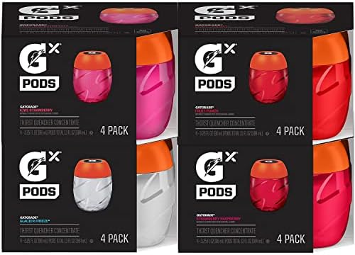 Gatorade Gx Hydration System, Non-Slip Gx Squeeze Bottles & Gx Sports Drink Concentrate Pods