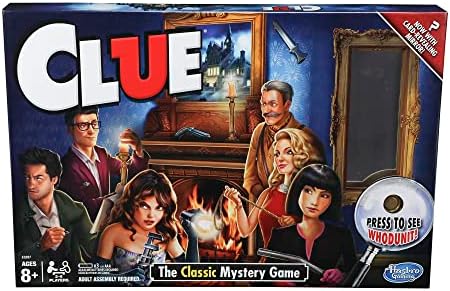 Hasbro Gaming Clue Game, Mystery Board Game, 2-6 Players, 8+ Years (Amazon Exclusive)