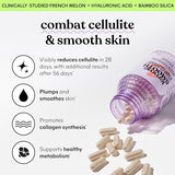 Lemme Smooth Anti Cellulite Capsules for Women, Collagen Support, Skin Plumping, Clinically Studied Melon Extract, SOD, Hyaluronic Acid, Bromelain, Bilberry & Vitamin C - 30 Ct (One Month Supply)