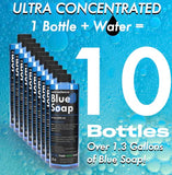 RetroDeco Ultra Concentrated 16.9oz Tincture of Blue Tattoo Soap USP: Makes 1.3 Gallons of Blue Soap with XL 16.9oz Squeeze Bottle For Skin and Piercings, Better Than Green Soap