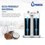 Pureza WF2CB Water Filter - Compatible with Pure Source 2 Water Filter, WF2CB, NGFC2000, FC100, Kenmore 469911, 469916, 2 Pack