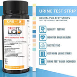 Med Lab Diagnostics 10 Parameter Urine Test Strips for Urinalysis(150 Cnt) in Sealed Pouches. Tests for Ketosis, pH, Protein, UTI, Kidney and Liver Function