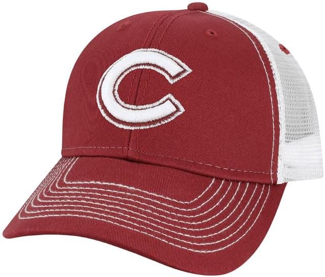 Barnesmith NCAA Adjustable Trucker Hat Unisex Adult Relaxed Fit, 100% Cotton, Sideline Logo, One Size Fits All