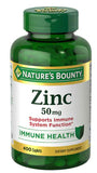 Nature's Bounty Zinc 50 mg, 400 Caplets- 50mg High Potency Zinc, Vegetarian Friendly, nalkotSumplimentsGuide
