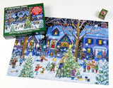 Christmas Cheer Jigsaw Puzzle Advent Calendar 1000 Pieces by Vermont Christmas Company - 24 Puzzle Sections to Complete - Count Down to Christmas Each Day in December