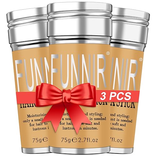 Hair Wax Stick (3 Pack) for Slick, Frizzy Hair and Edge Control,Bun Maker & Styling Waxes for Kids & Women & Men