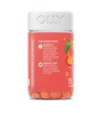 OLLY Probiotic + Prebiotic Gummy, Digestive Support and Gut Health, 500 Million CFUs, Fiber, Adult Chewable Supplement for Men and Women, Peach, 70ct
