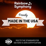 RAINBOW SYMPHONY Clip-on Solar Eclipse Glasses, CE & ISO Certified, Safe for Direct Sun Viewing, Made in USA, Bonus 2 Paper Eclipse Shades