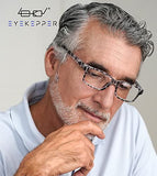 (Must Buy Both Eye) Gray Tortoise-Right Eye +1.25 Reading Glasses with Different Strength for Each Eye