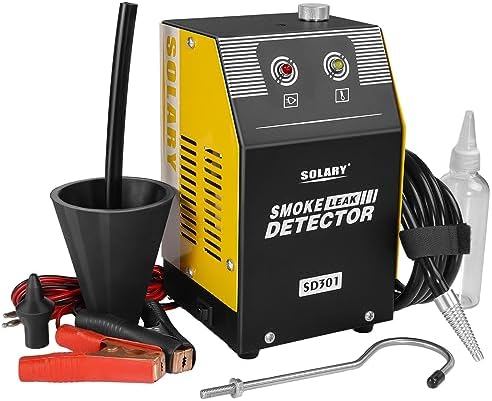 Solary Automotive Smoke Machine Leak Detector - 12V DC EVAP Vacuum Diagnostic Tester for Pipe System