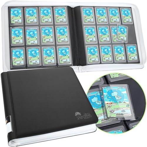 FunGuys Toploader Binder, Trading Card Binder Storage, 384 12 Pocket Top Loader Binder, Card Collection Binder, Yugioh Cards Binder, MTG Card Binder, TCG Binder, Card Folders for Trading Cards
