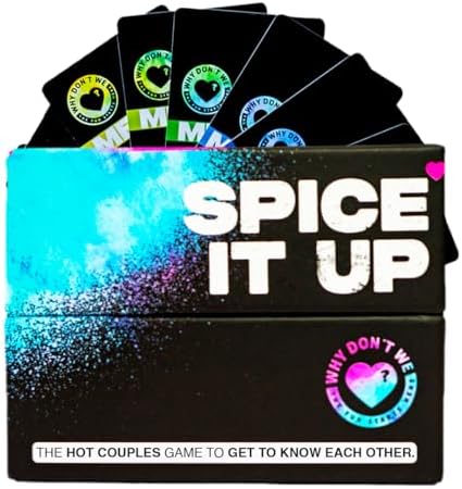 Why Don't We - Spice IT UP - Super Fun Couples Games for Date Nights: 150 Cards with Conversations, Spicy Dares & More - Best Date Night Games for Couples - Romantic Adult Couple Games