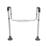 VEVOR Toilet Safety Rail, Bathroom Toilet Seat Safety Frame, Adjustable Width & Height Fit Most Toilets, 300lbs Capacity, Medical Toilet Handles with Padded Armrests for Handicap, Elderly, Disabled