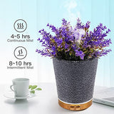 Essential Oil Diffuser, Lavender Plant Potted Aromatherapy Diffuser, 150ml Cold Mist humidifier, Super Quiet and Waterless auto Shut Off, ultrasonic Oil Diffuser for Home Office