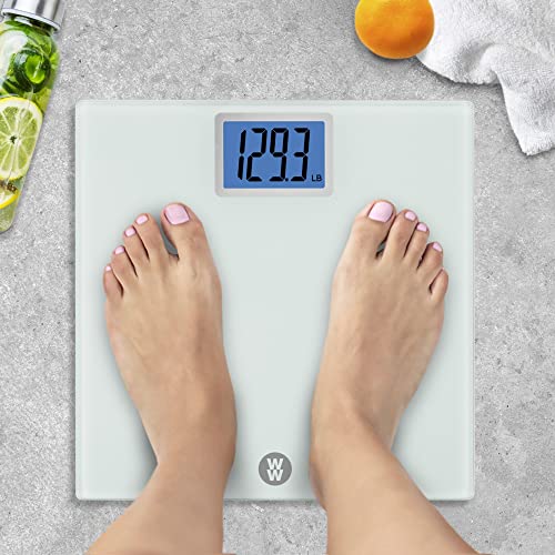 Weight Watchers Scales by Conair Scale for Body Weight, Digital Bathroom Scale in White