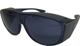 SOLAR SHIELD Fits-Over SS Polycarbonate II Smoke Sunglasses