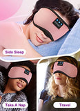 TOPOINT Sleep Mask with Headphones Bluetooth 5.2 Wireless, Sleep Headphone with Microphone Built-in HD Speakers Music, Eye Mask for Sleeping Travel Meditation for Men Women Girl Cool Gadgets