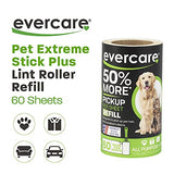 Evercare Extra Sticky Pet Lint Roller Refill 60 Sheets, 6-Pack