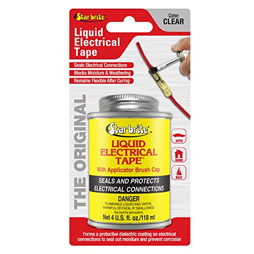 STAR BRITE Liquid Electrical Tape with Applicator Brush Cap Clear 4 fl oz. (084108B)