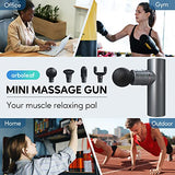 arboleaf Mini Massage Gun, Percussion Deep Tissues Muscle Massager, Full-Metal Travel Massage Gun, Portable Handheld Massager, Compact Sports Massager for Office Gifts for Him, Home, Athletes