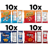 Frito Lay Doritos & Cheetos Mix Variety Pack, (Pack of 40)