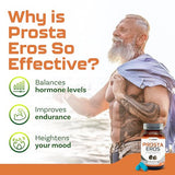 Prosta Eros - ProstaEros- Prostate Support Supplement for Men's Health- Black Maca, Saw Palmetto, Mashua, Cat's Claw, Gingseg, Black Nettle and Zinc. Capsules 60 Count (Pack of 1)