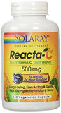 SOLARAY Reacta-C with Vitamin C 500mg - 200mg Bioflavonoid Concentrate, Immune Defense Vitamins - Patented 24 Hour Immune Support Supplement - Vegan - 180 Capsules, 180 Servings