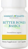 Better Bones Basics by Women's Health Network - Calcium, Magnesium, Zinc, Vitamin D, Vitamin K, Manganese, and Boron - 120 Capsules