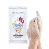 Bodipure All-In-1 Moisturizing Hand Mask | Keratin & Vitamin E Hand Mask for Dry Cracked Hands | Natural Moisturizing Gloves Formula | Strengthen Nails & Repair Hands | 50 Pairs