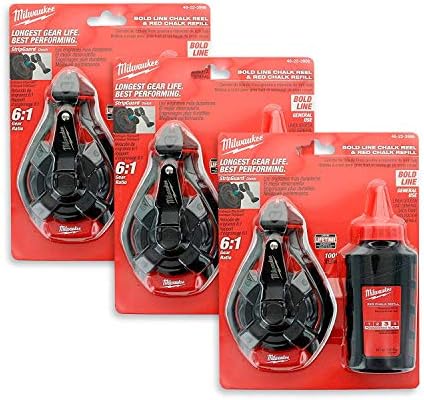 Milwaukee Tool 48-22-3986 Bold Line Chalk Reel (3-Pack)