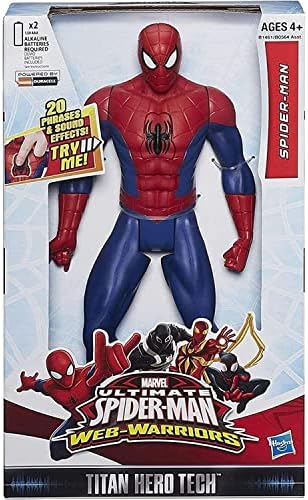 Marvel Ultimate Spider-Man Web Warriors Titan Hero Tech Electronic Spider-Man 12-Inch Figure