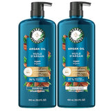 Herbal Essences Argan Oil of Morocco Shampoo & Conditioner Set, Repair & Smooth, Kew Endorsed, Fizzy Citrus Scent, Paraben-Free, Safe for Color-Treated Hair, pH-Balanced, 20.2 Fl Oz Each, 2 Pack