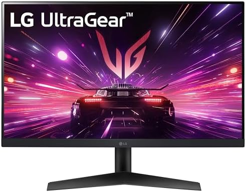 LG 24GS60F-B Ultragear 24-inch IPS Gaming Monitor FHD (1920x1080) 180Hz 1ms AMD FreeSync G-Sync Compatible HDR10 HDMI DisplayPort Black