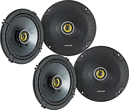 KICKER (4 46CSC654 CSC65 6.5" 6-1/2" 300w 4-Ohm Car Audio Coaxial Speakers