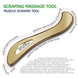 BYYDDIY All Gold Stainless Steel Gua Sha Muscle Scraper Tools,Scraping Massage Tools,Scar Tissue Tool,Massage Scraper Tool,IASTM Tools,Fascia Scraper,Soft Tissue Massage Tool, Guasha Tool for Body