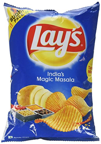 Lays Potato Chips - India's Magic Masala, 52 grams (1.83 oz) (Pack of 8) - India - Vegetarian