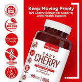 Truevantage Nutrition Tart Cherry Extract Capsules with Celery Seed Extract and Bilberry for Joint Support, Muscle Recovery, and Uric Acid Flush Support, Made in The USA - 90 Tart Cherry Capsules