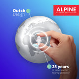 Alpine SleepDeep Mini - Soft Ear Plugs for Sleeping and Concentration - New 3D Oval Shape and Noise Reducing Gel for Better Attenuation - 27dB - Ideal for Side Sleeper - 1-Pair Reusable: S