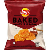 Baked, Lay's Barbecue Potato Crisps, 1.125 Ounce (Pack of 64)